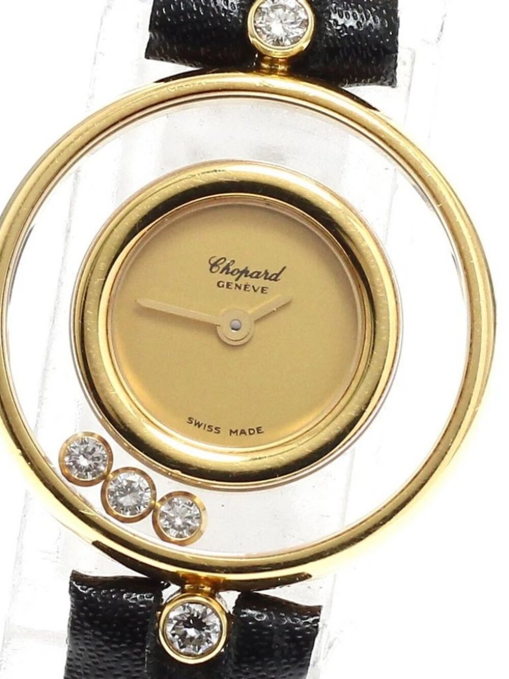Chopard Happy diamond 20/4802 K18YG 3P diamond Quartz Ladies Watch_698886